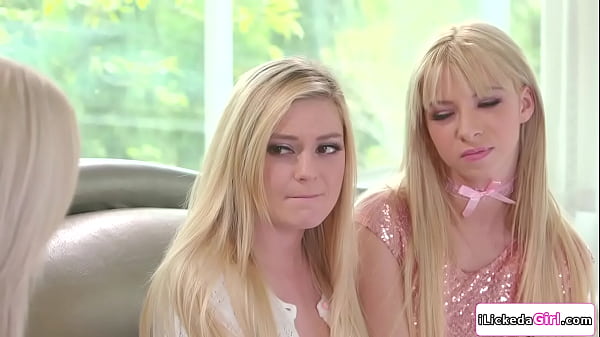 Big tits lesbian stepmom having threesome with stepdaughters